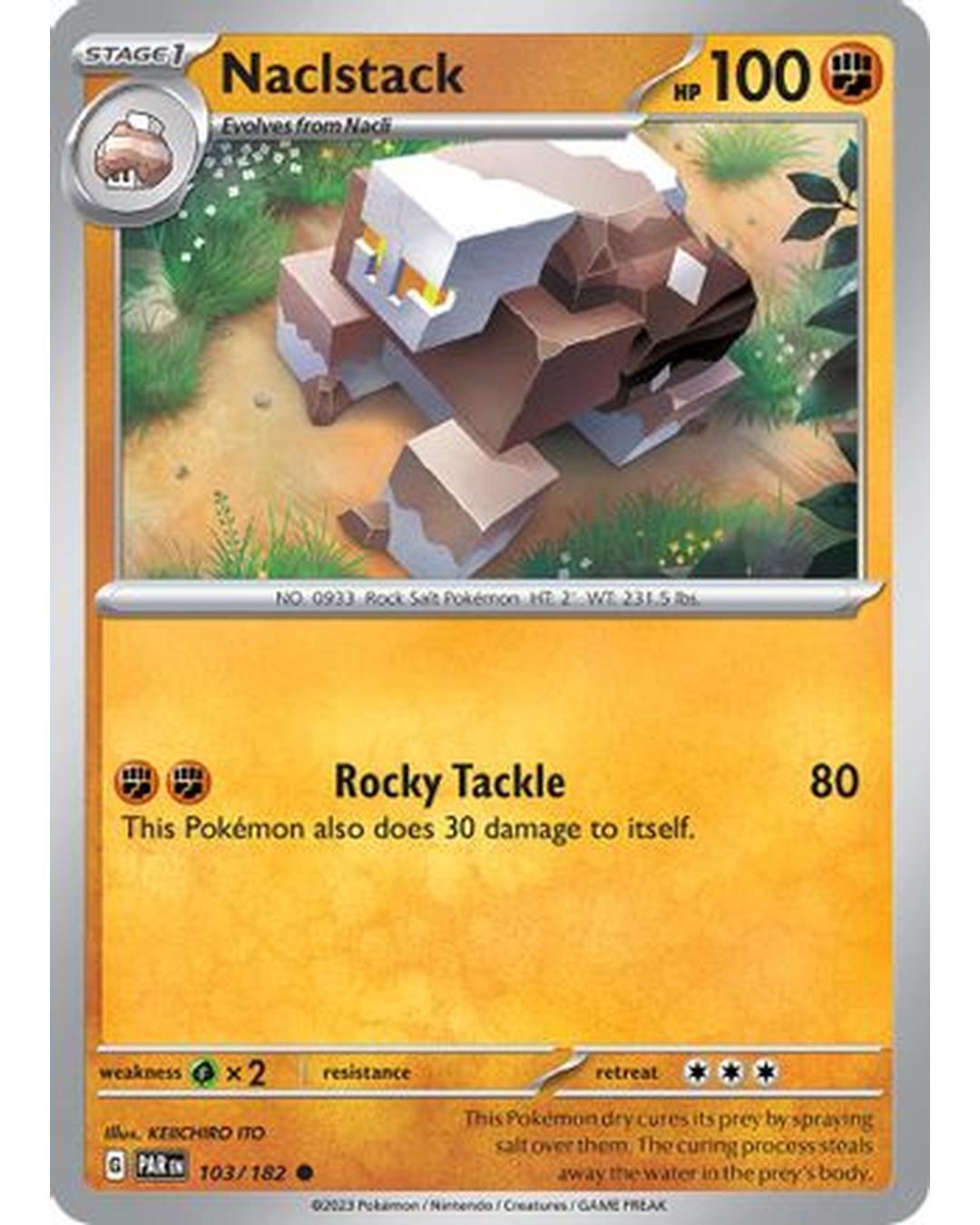 Naclstack 103/182 - Reverse Holofoil SV04 Paradox Rift - Common