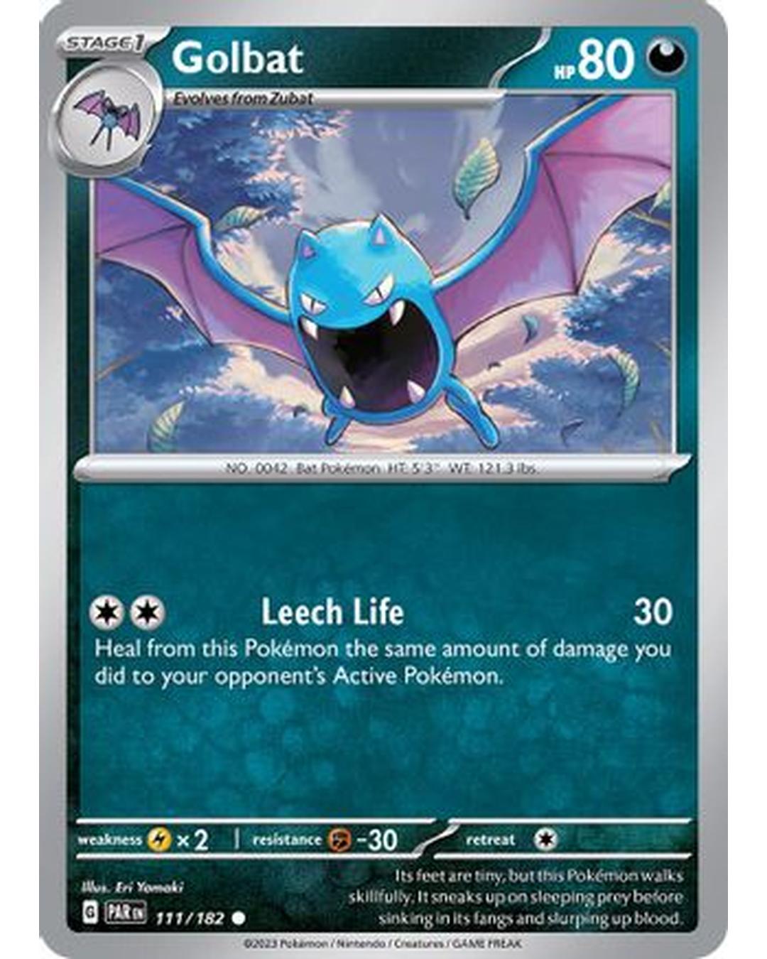 Golbat 111/182 - Reverse Holofoil SV04 Paradox Rift - Common