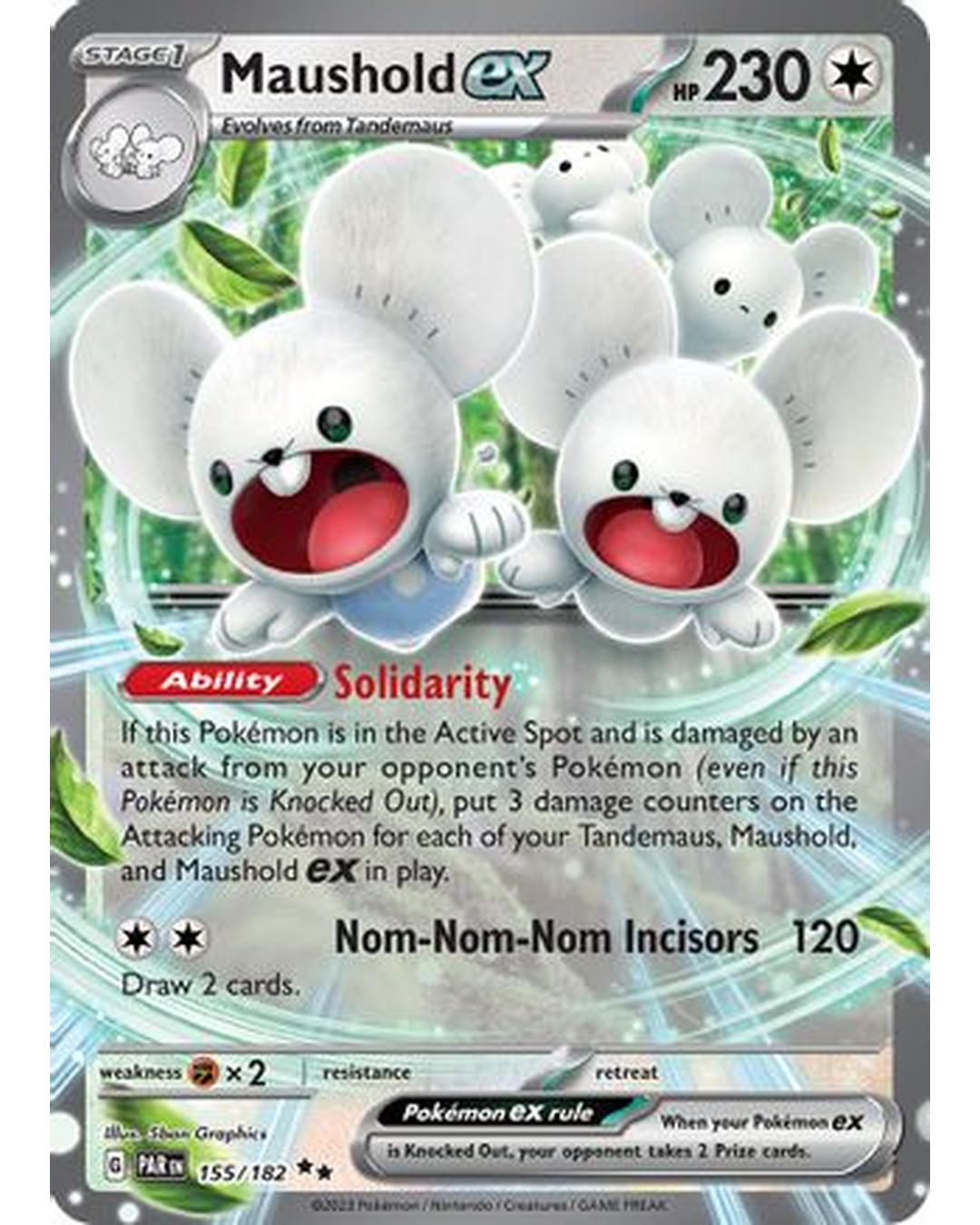 Maushold ex 155/182 - Holofoil SV04 Paradox Rift - Double Rare