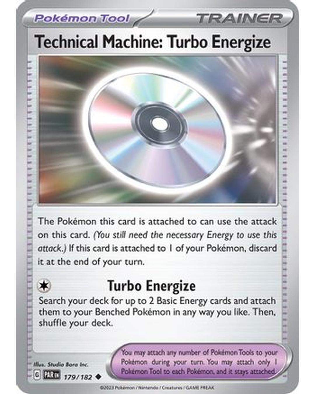 Technical Machine: Turbo Energize 179/182 - Reverse Holofoil SV04 Paradox Rift - Uncommon