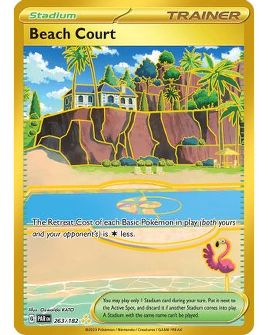 Beach Court 263/182 - Holofoil SV04 Paradox Rift - Hyper Rare