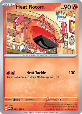 Heat Rotom 013/091 - Holofoil SV Paldean Fates - Rare