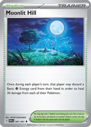 Moonlit Hill 081/091 - Reverse Holofoil SV Paldean Fates - Uncommon