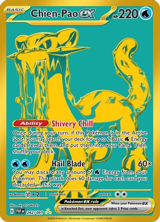 Chien-Pao ex 242/091 - Holofoil SV Paldean Fates - Hyper Rare