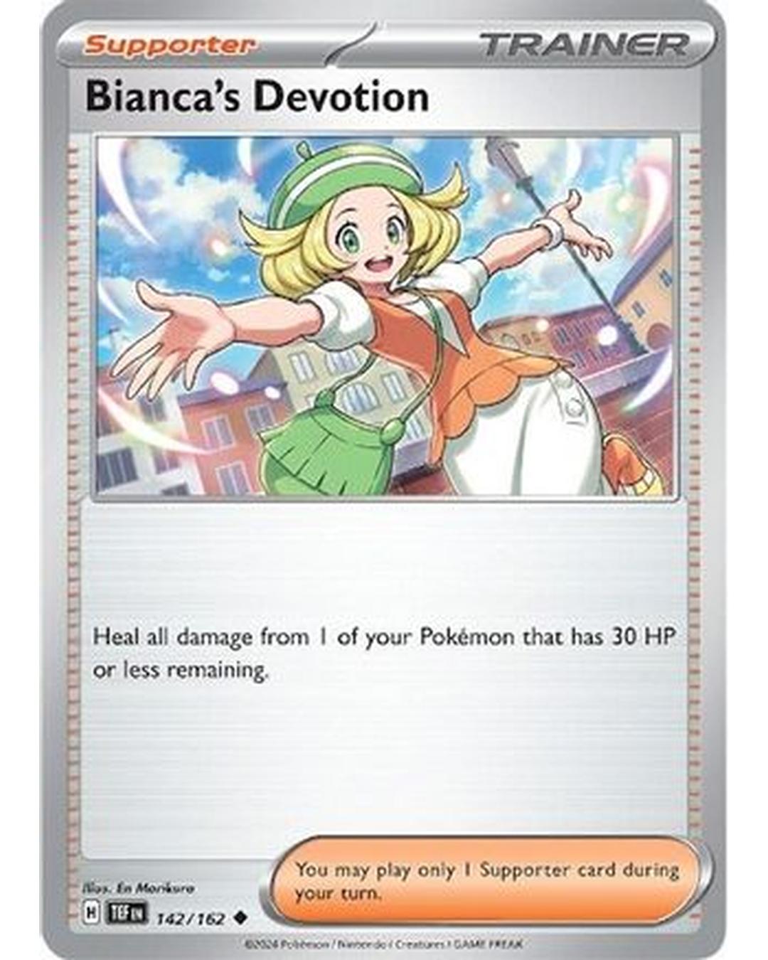 Bianca's Devotion 142/162 - Reverse Holofoil SV05 Temporal Forces - Uncommon