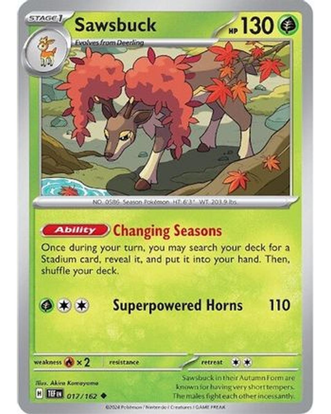 Sawsbuck 017/162 SV05 Temporal Forces - Uncommon