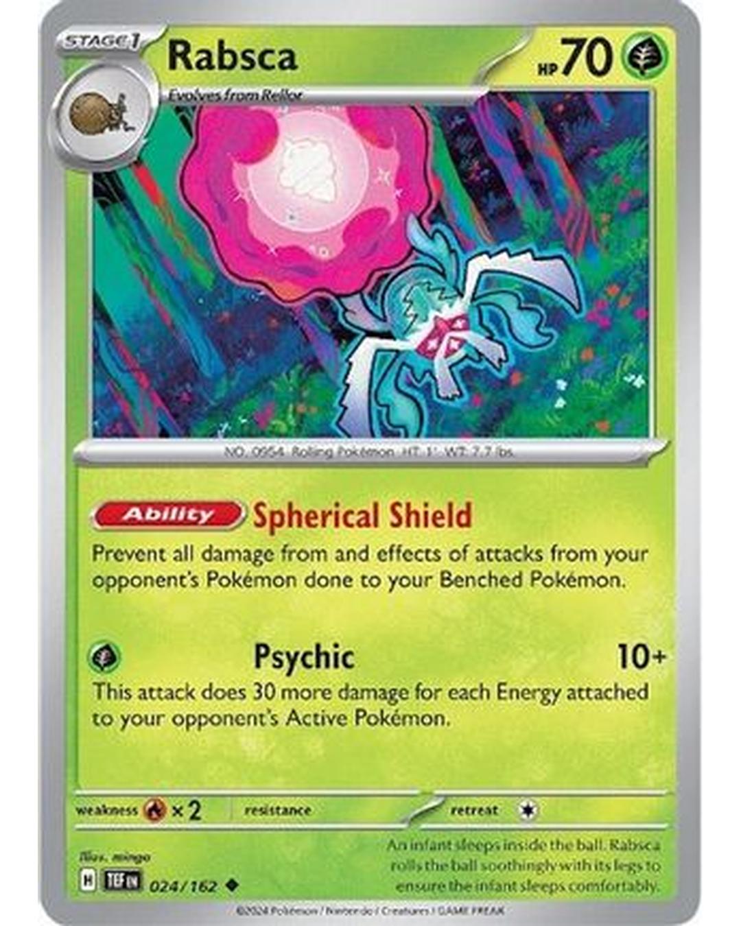 Rabsca 024/162 - Reverse Holofoil SV05 Temporal Forces - Uncommon