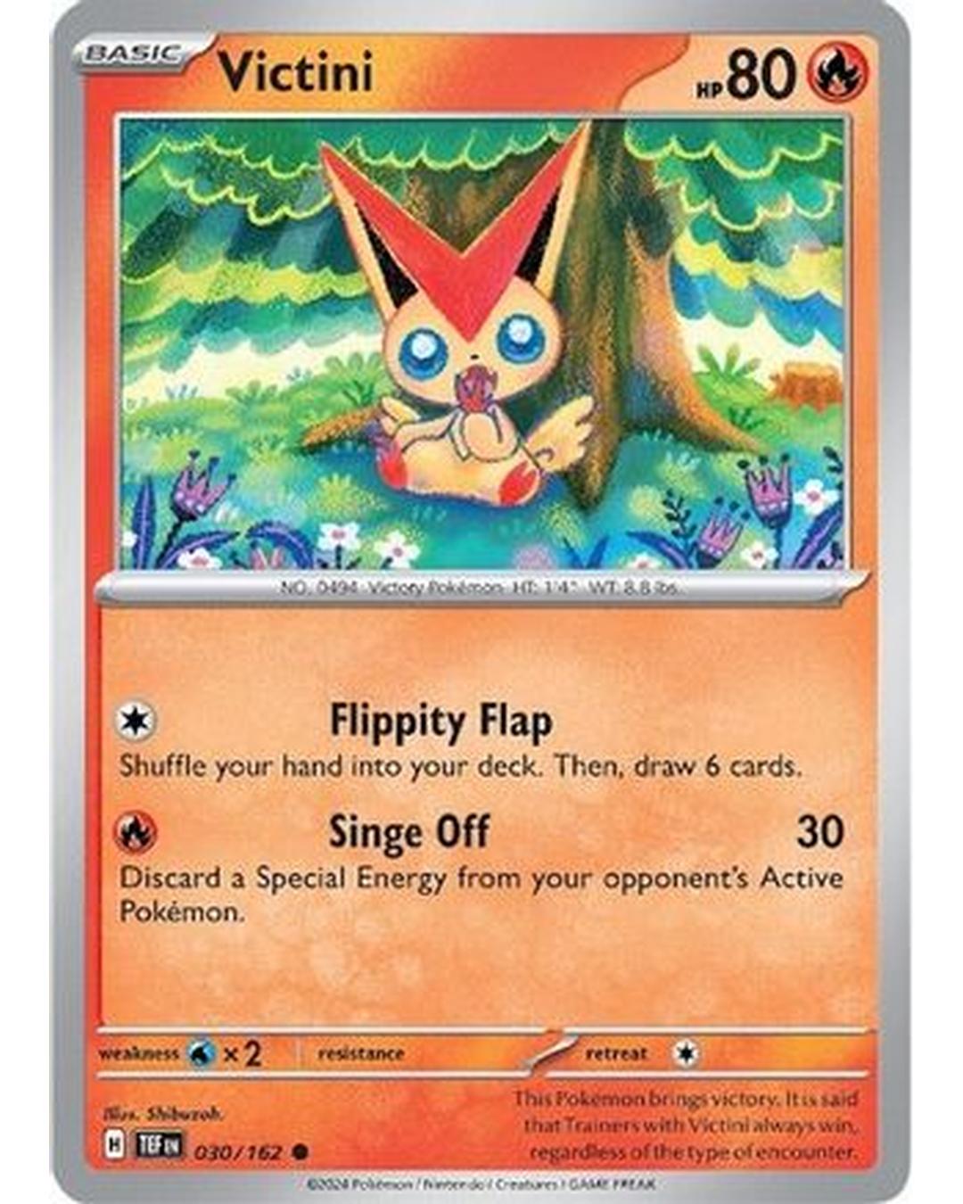 Victini 030/162 - Reverse Holofoil SV05 Temporal Forces - Common