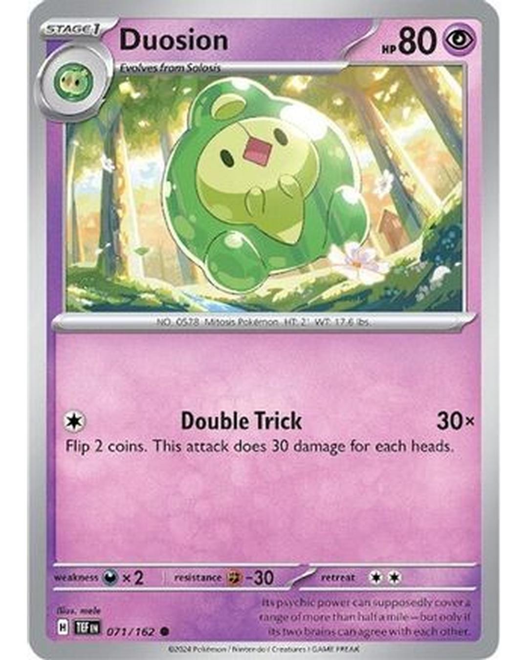 Duosion 071/162 - Reverse Holofoil SV05 Temporal Forces - Common