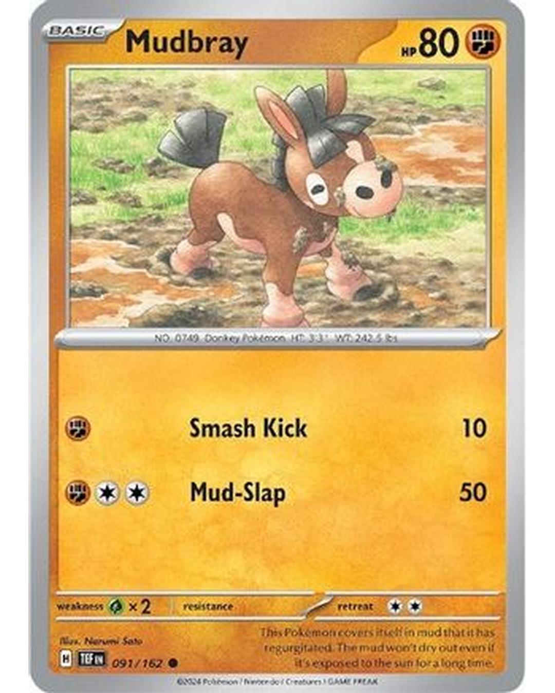 Mudbray 091/162 - Reverse Holofoil SV05 Temporal Forces - Common