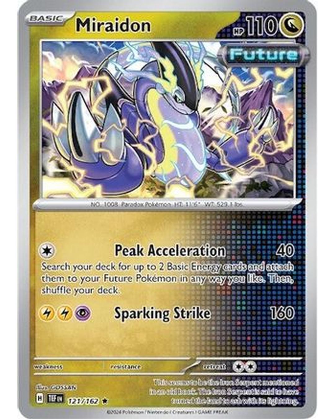 Miraidon 121/162 - Reverse Holofoil SV05 Temporal Forces - Rare