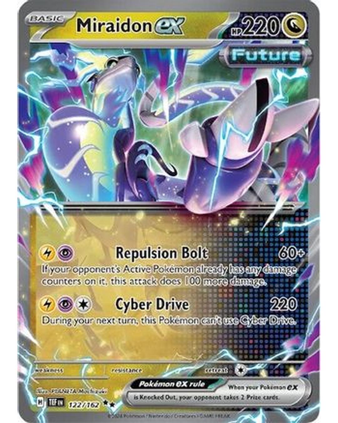 Miraidon ex 122/162 - Holofoil SV05 Temporal Forces - Double Rare