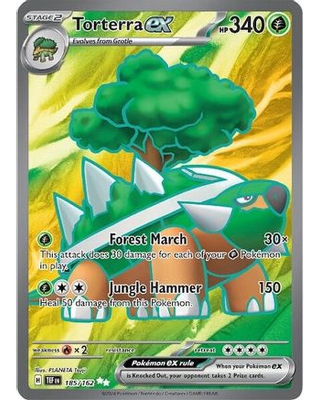 Torterra ex 185/162 - Holofoil SV05 Temporal Forces - Ultra Rare