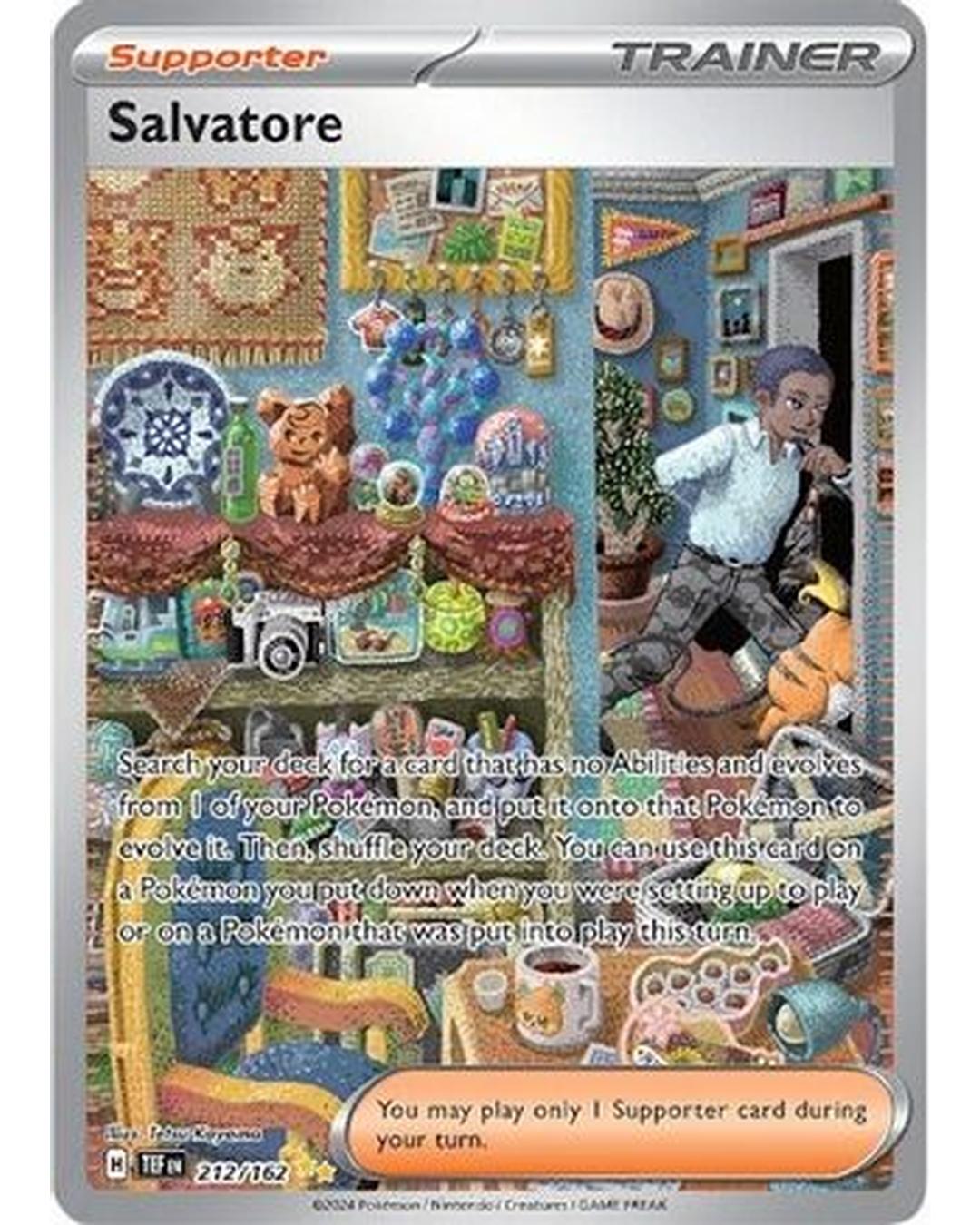 Salvatore 212/162 - Holofoil SV05 Temporal Forces - Special Illustration Rare
