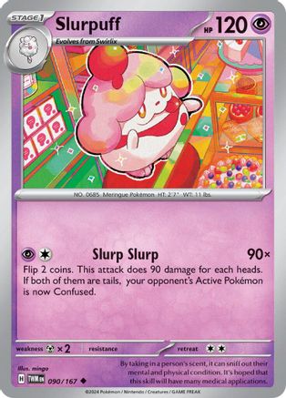 Slurpuff 090/167 - Reverse Holofoil SV06 Twilight Masquerade - Uncommon