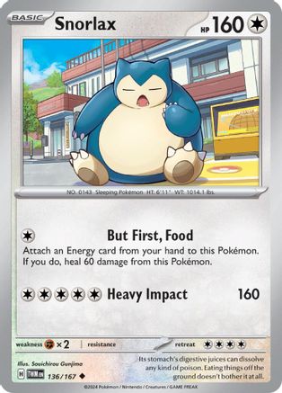 Snorlax 136/167 SV06 Twilight Masquerade - Uncommon