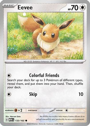 Eevee 133/165 Miscellaneous Cards & Products - Promo