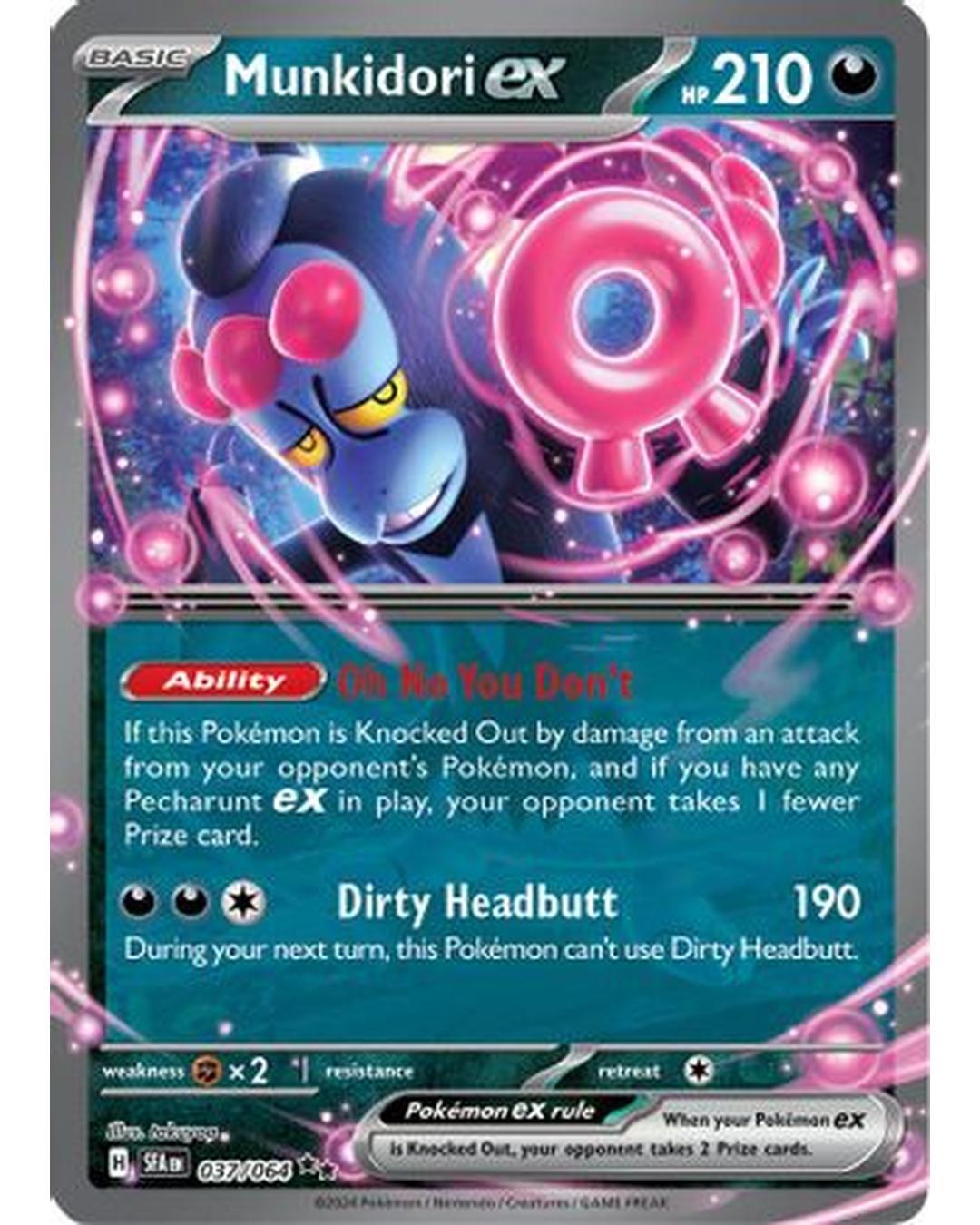 Munkidori ex 037/064 - Holofoil SV Shrouded Fable - Double Rare