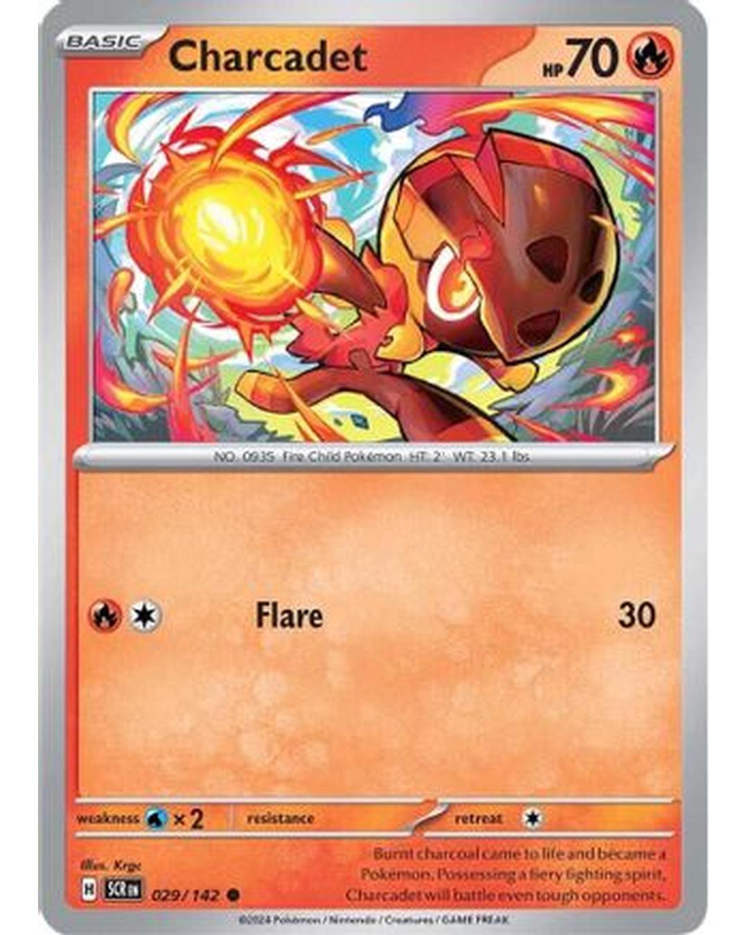 Charcadet 029/142 - Reverse Holofoil SV07 Stellar Crown - Common