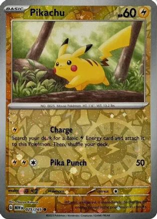Pikachu 025/165 - Holofoil Miscellaneous Cards & Products - Common