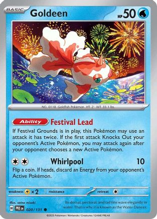 Goldeen 020/131 - Reverse Holofoil SV Prismatic Evolutions - Common