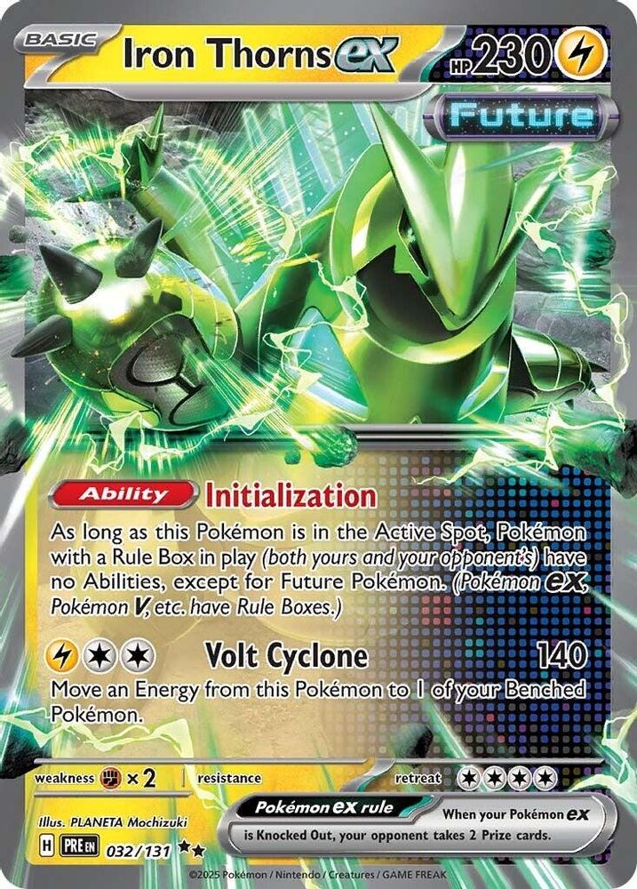 Iron Thorns ex 032/131 - Holofoil SV Prismatic Evolutions - Double Rare