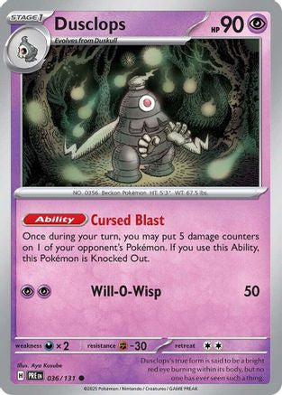 Dusclops 036/131 SV Prismatic Evolutions - Common
