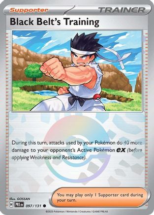 Black Belt's Training 097/131 - Holofoil SV Prismatic Evolutions - Common