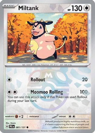 Miltank (Master Ball Pattern) 081/131 - Holofoil SV Prismatic Evolutions - Common