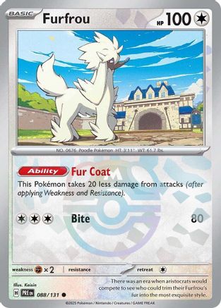 Furfrou (Master Ball Pattern) 088/131 - Holofoil SV Prismatic Evolutions - Common