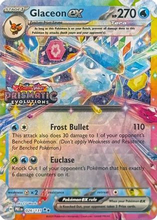 Glaceon ex 026/131 - Holofoil Miscellaneous Cards & Products - Promo