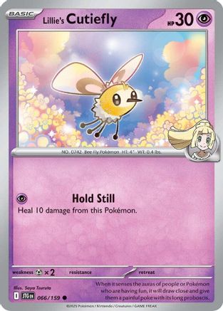 Lillie's Cutiefly 066/159 - Reverse Holofoil SV09 Journey Together - Common