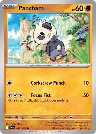 Pancham 083/159 - Reverse Holofoil SV09 Journey Together - Common