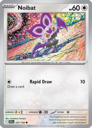 Noibat 127/159 - Reverse Holofoil SV09 Journey Together - Common