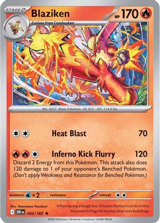 Blaziken 042/182 - Holofoil SV10 Destined Rivals - Rare