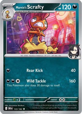 Marnie's Scrafty 133/182 SV10 Destined Rivals - Uncommon