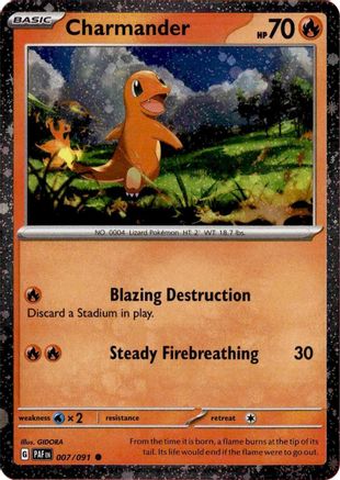 Charmander 007/091 - Holofoil Miscellaneous Cards & Products - Common
