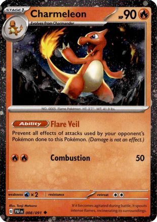 Charmeleon 008/091 - Holofoil Miscellaneous Cards & Products - Uncommon