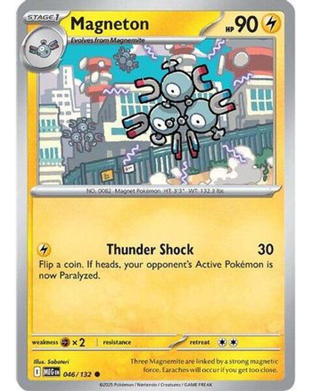 Magneton 046/132 - Reverse Holofoil ME01 Mega Evolution - Common