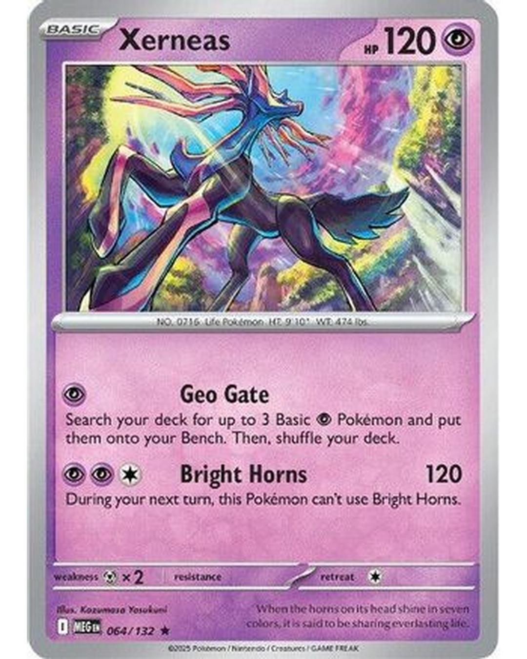 Xerneas 064/132 - Holofoil ME01 Mega Evolution - Rare