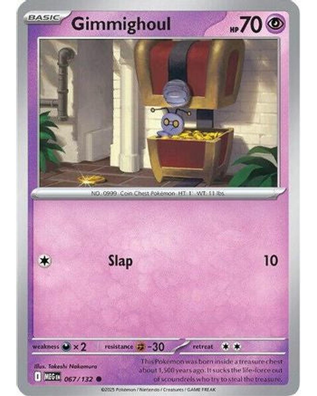 Gimmighoul 067/132 - Reverse Holofoil ME01 Mega Evolution - Common