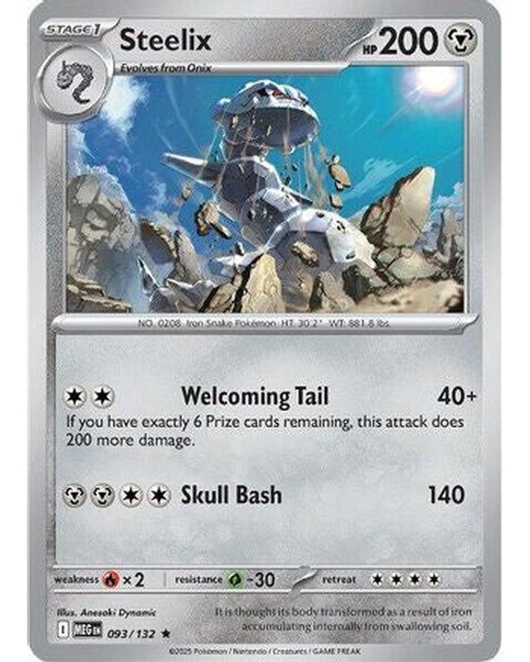 Steelix 093/132 - Holofoil ME01 Mega Evolution - Rare