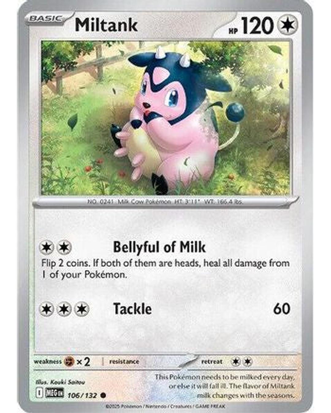 Miltank 106/132 - Reverse Holofoil ME01 Mega Evolution - Common
