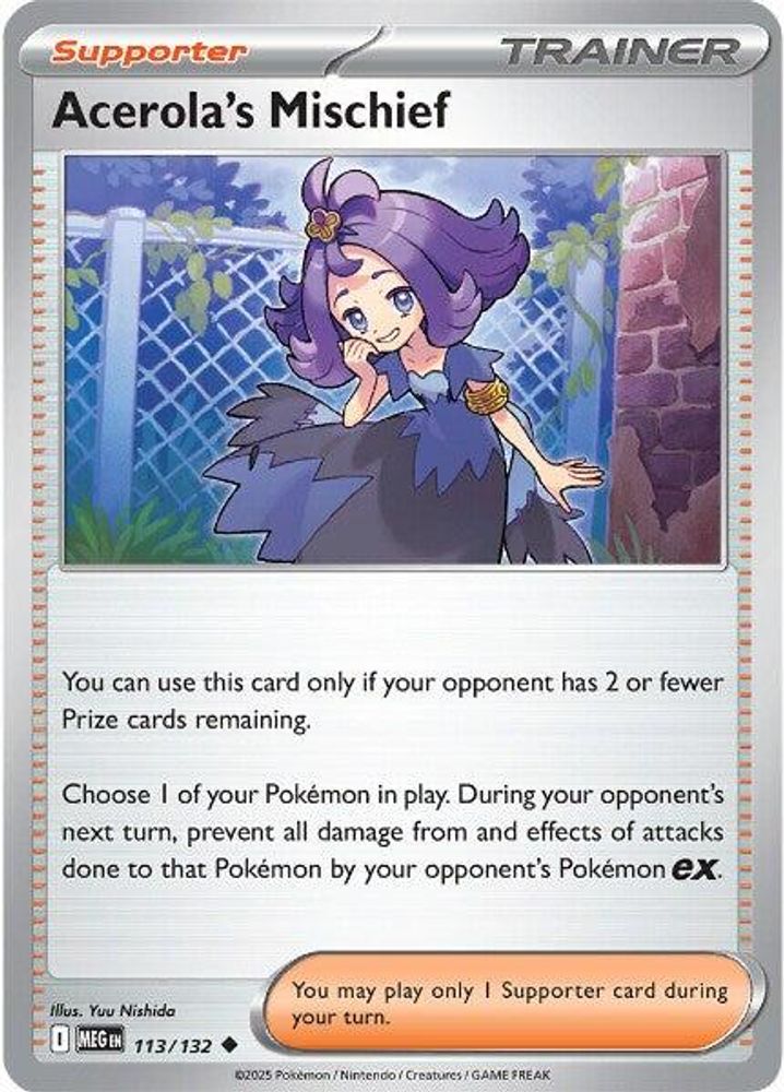 Acerola's Mischief 113/132 ME01 Mega Evolution - Uncommon