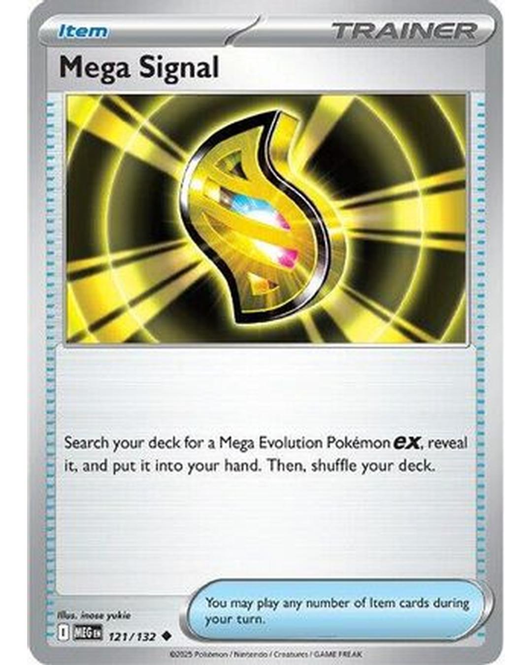 Mega Signal 121/132 - Reverse Holofoil ME01 Mega Evolution - Uncommon