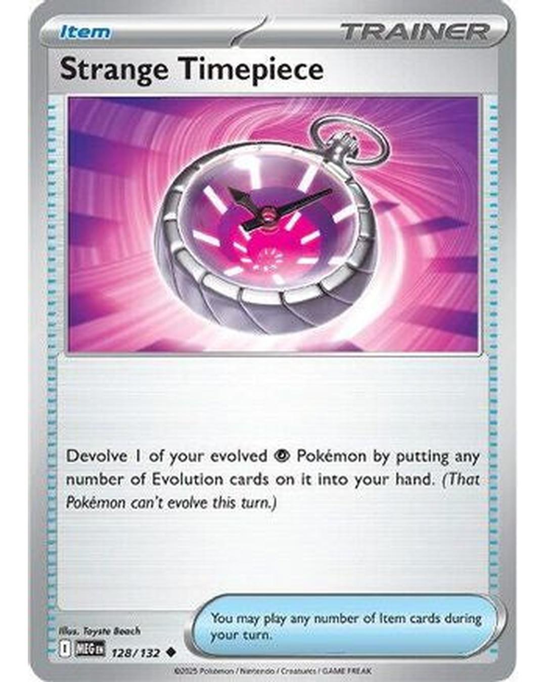 Strange Timepiece 128/132 - Reverse Holofoil ME01 Mega Evolution - Uncommon
