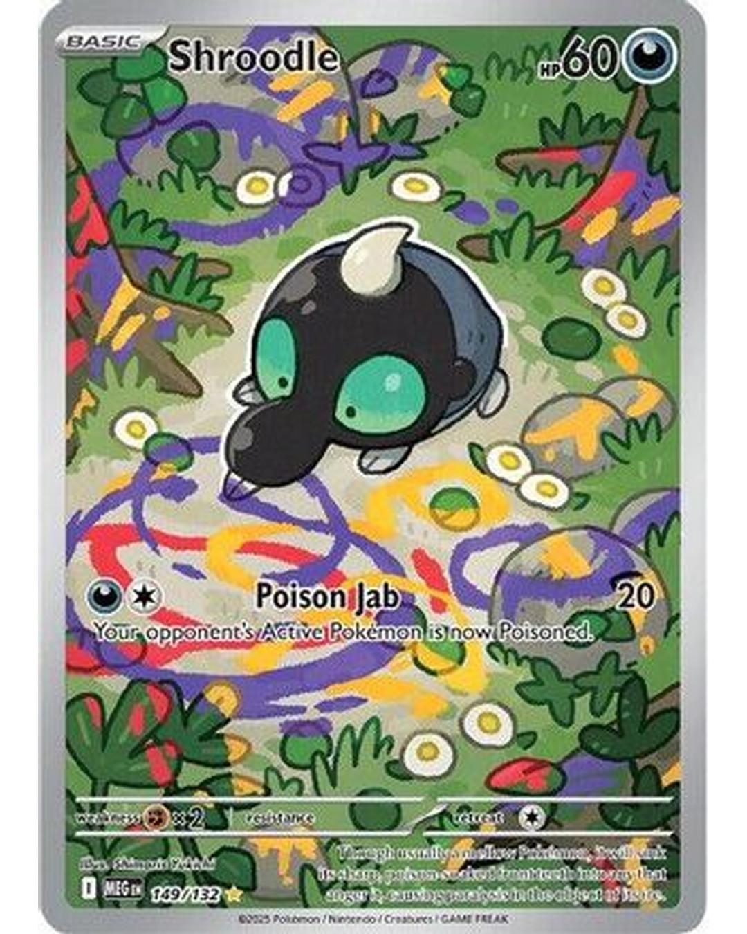 Shroodle 149/132 - Holofoil ME01 Mega Evolution - Illustration Rare
