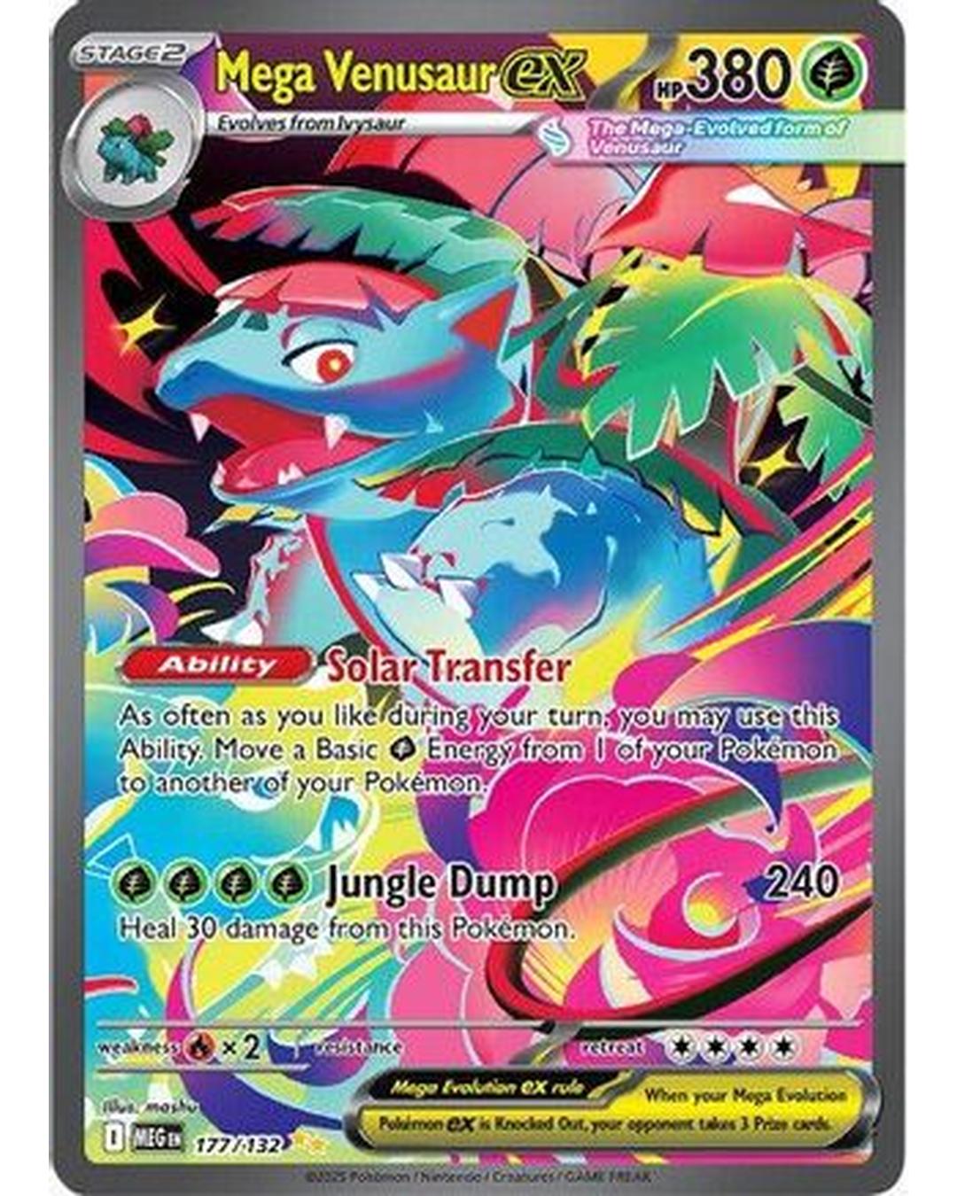 Mega Venusaur ex 177/132 - Holofoil ME01 Mega Evolution - Special Illustration Rare