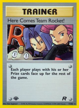 Here Comes Team Rocket! (15) 015/82 - Unlimited Holofoil Team Rocket - Holo Rare