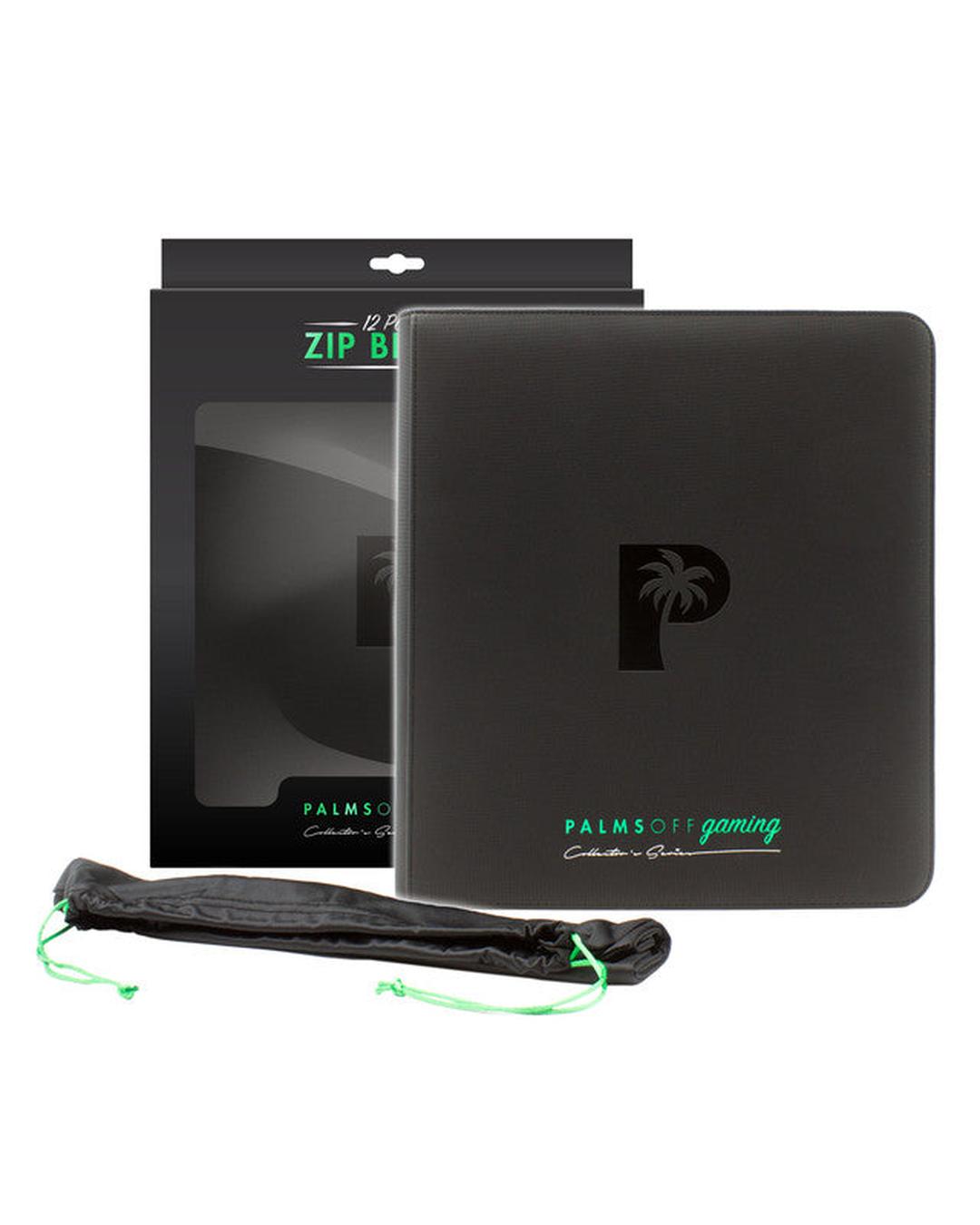 Collector's Series 12 Pocket Zip Trading Card Binder - BLACK - Groovy Collectables